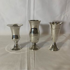 Two's Company Queen Anne's Set of 3 Vases